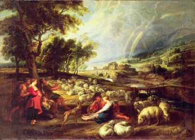Landschaft mit Regenbogen von Peter Paul Rubens